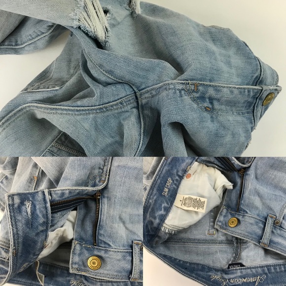 American Eagle Womens Jeans 4 Regular Slim Crop - Picture 3 of 8